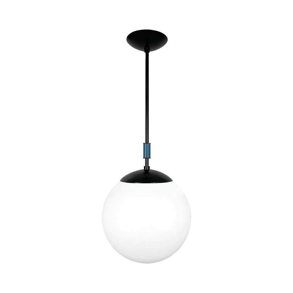 Black and slate blue color Pop pendant 12" Dutton Brown lighting