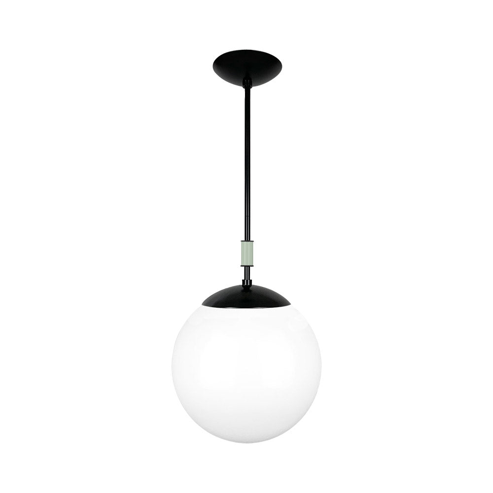 Black and spa color Pop pendant 12" Dutton Brown lighting