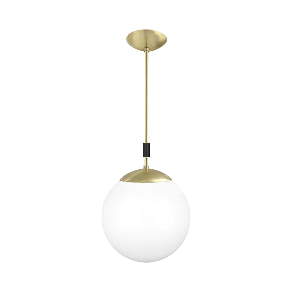 Brass and black color Pop pendant 12" Dutton Brown lighting