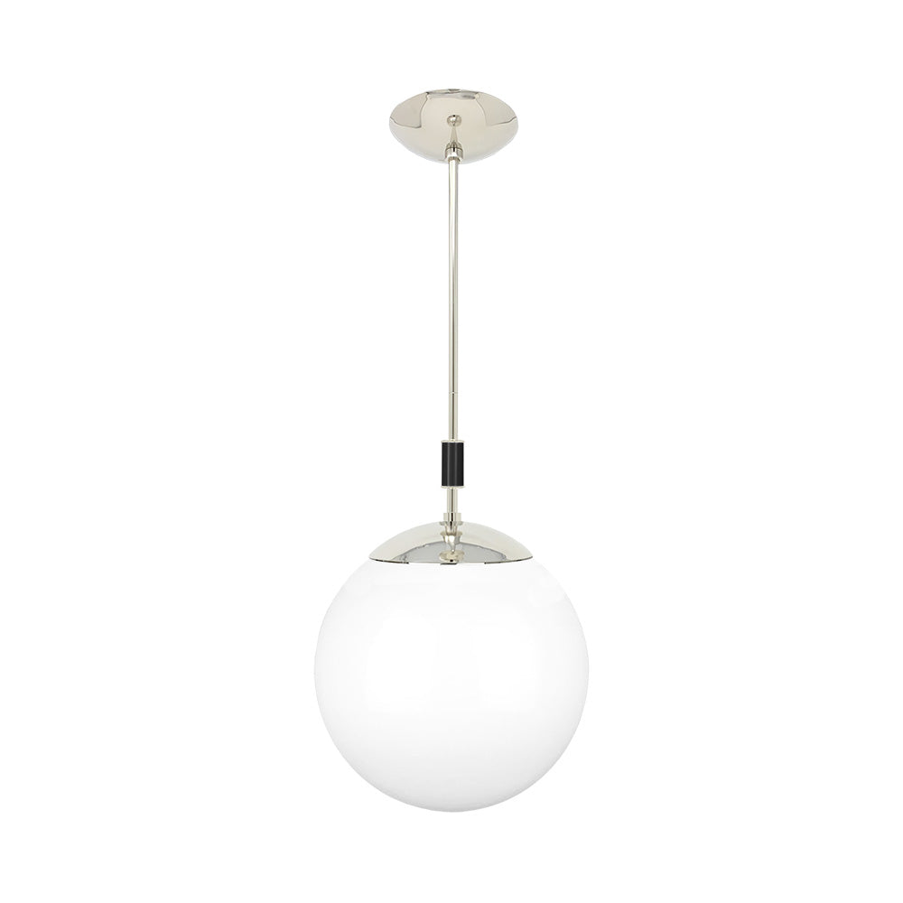 Nickel and black color Pop pendant 12" Dutton Brown lighting
