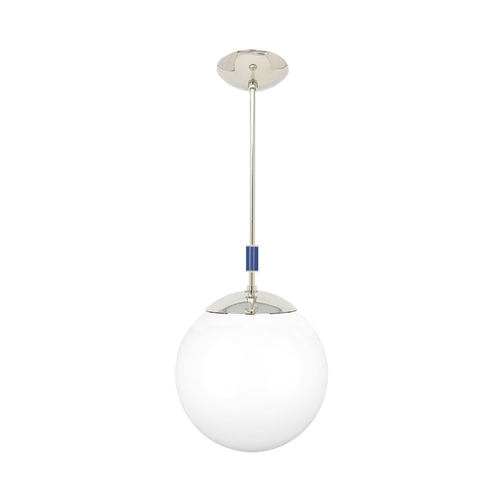 Nickel and cobalt color Pop pendant 12" Dutton Brown lighting