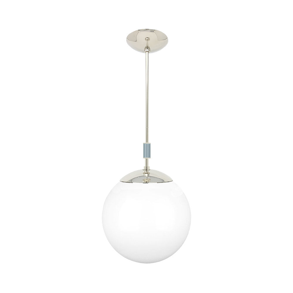 Nickel and lagoon color Pop pendant 12" Dutton Brown lighting