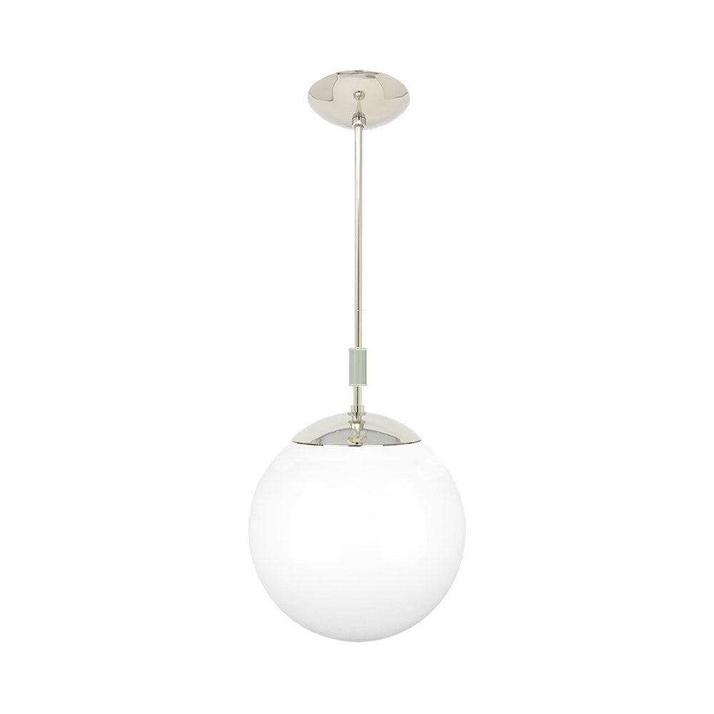 Nickel and spa color Pop pendant 12" Dutton Brown lighting