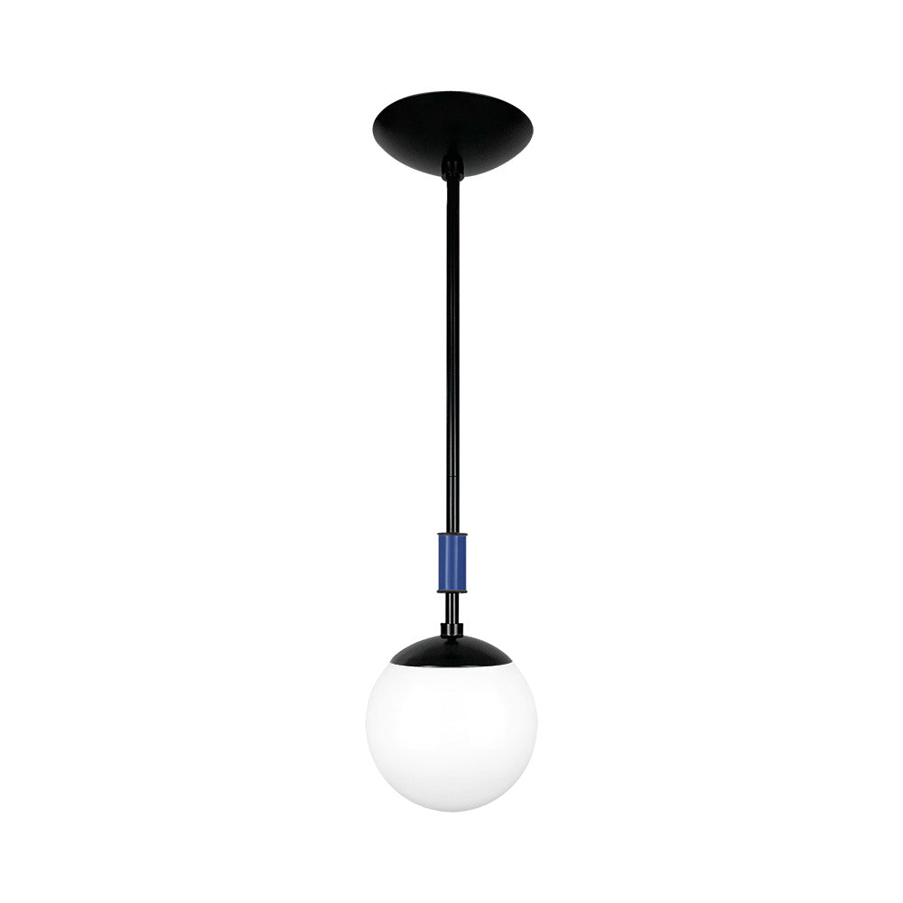 Black and cobalt color Pop pendant 6" Dutton Brown lighting