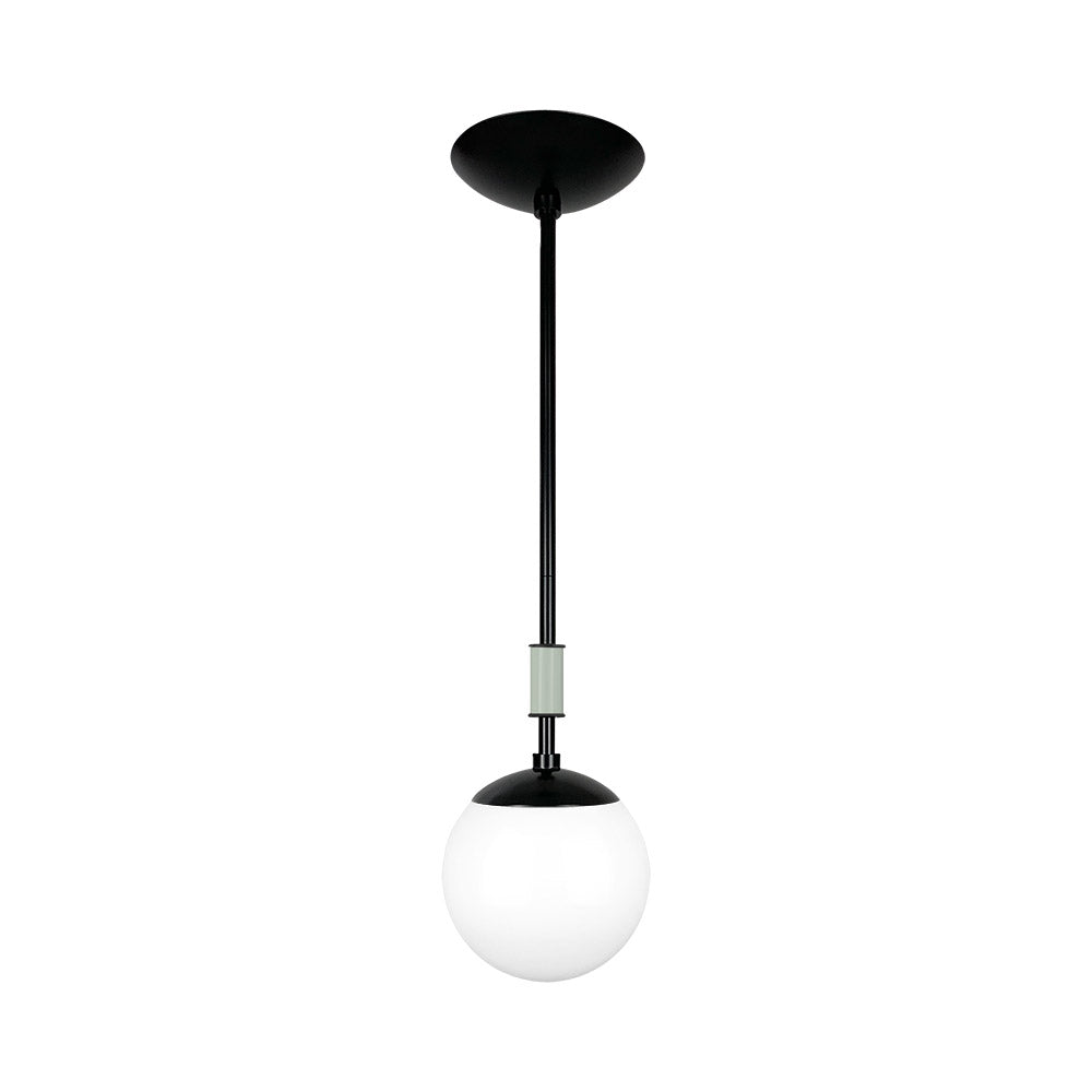 Black and spa color Pop pendant 6" Dutton Brown lighting