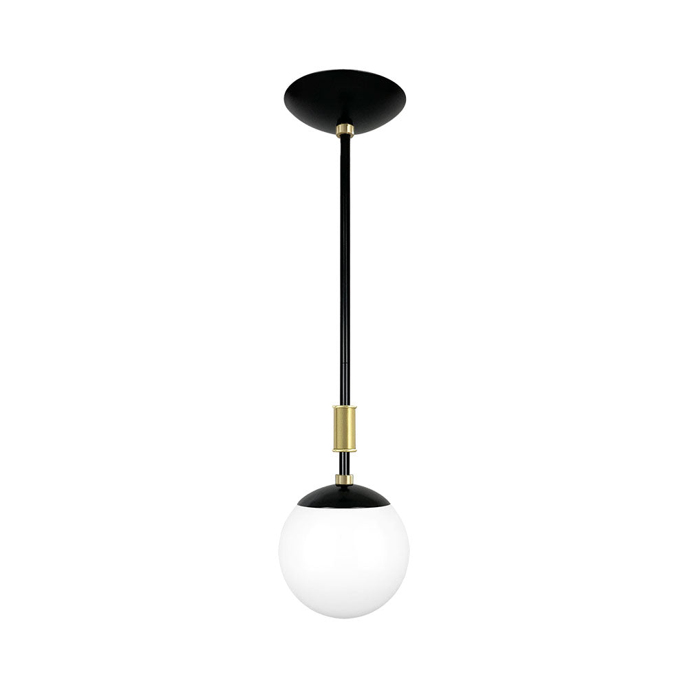 Black and brass Pop pendant 6" Dutton Brown lighting