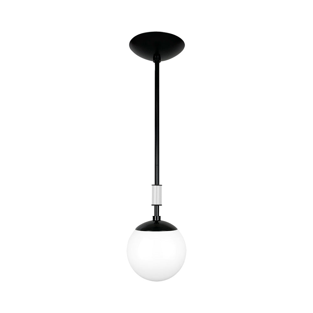Black and chalk color Pop pendant 6" Dutton Brown lighting