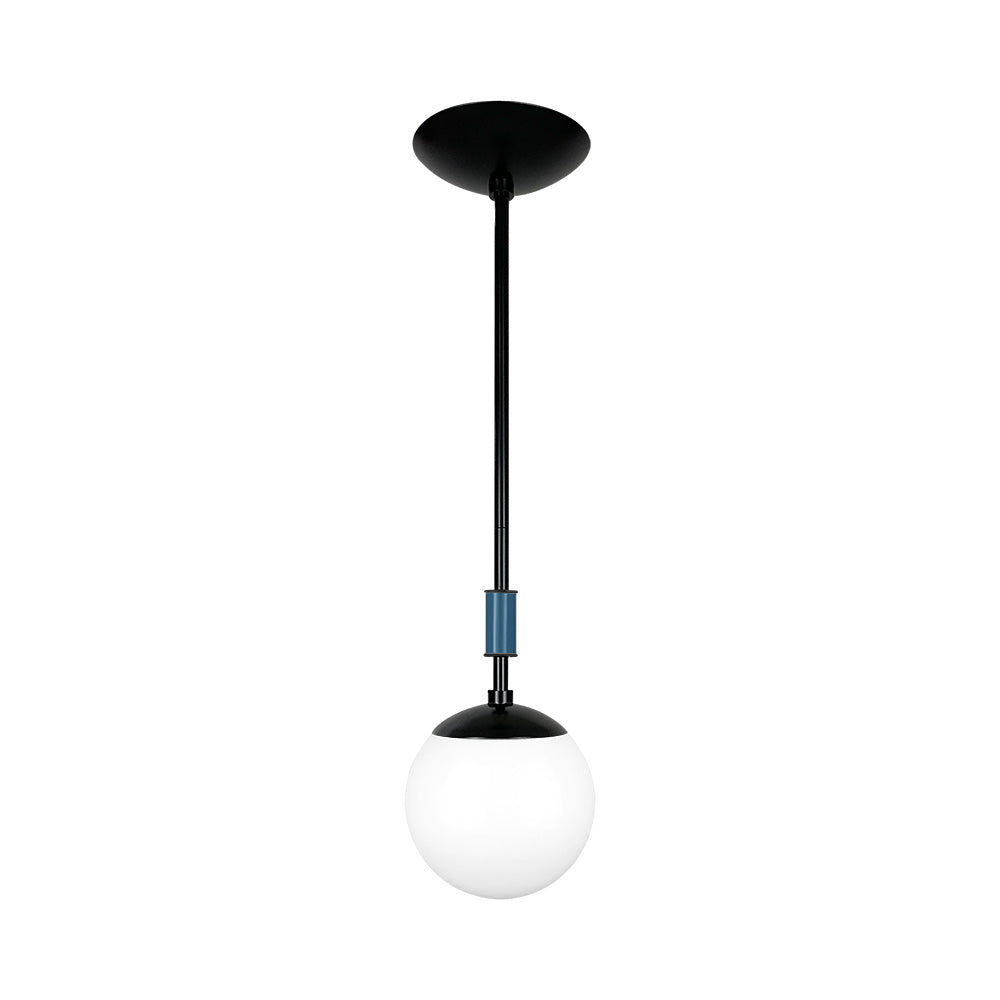 Black and slate blue color Pop pendant 6" Dutton Brown lighting