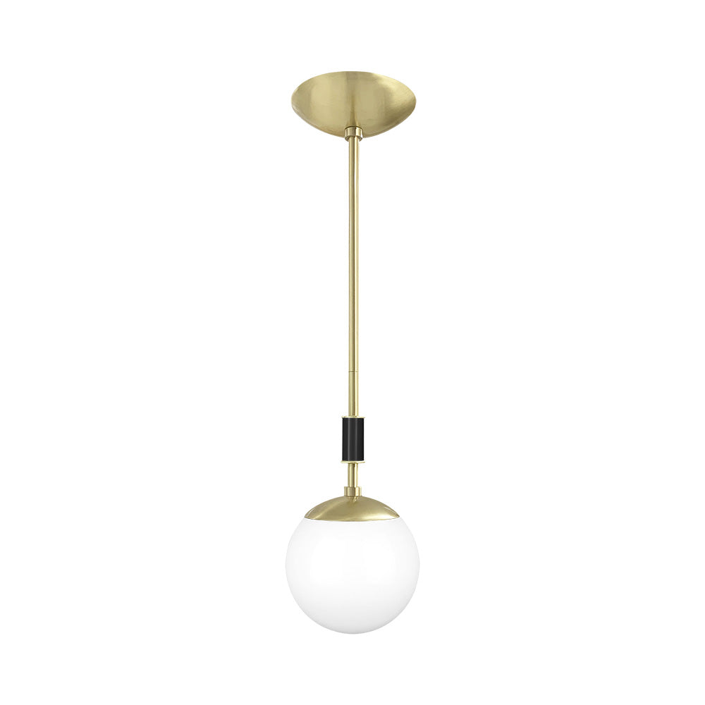 Brass and black color Pop pendant 6" Dutton Brown lighting