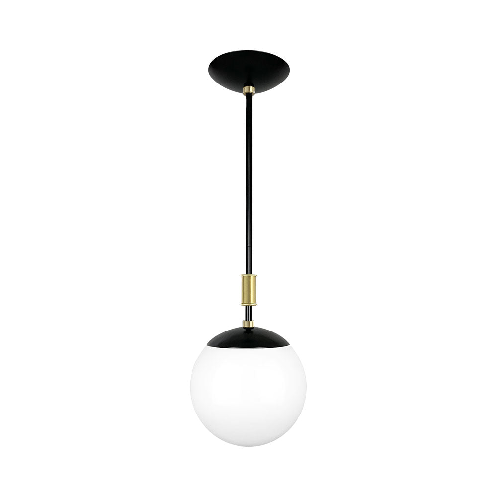 Black and brass Pop pendant 8" Dutton Brown lighting