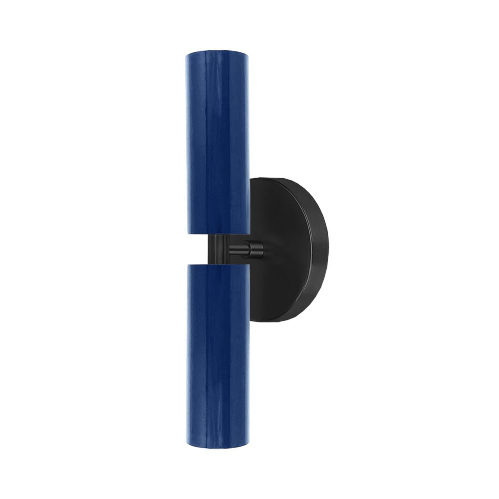 Black and cobalt color Ruler sconce Dutton Brown lighting