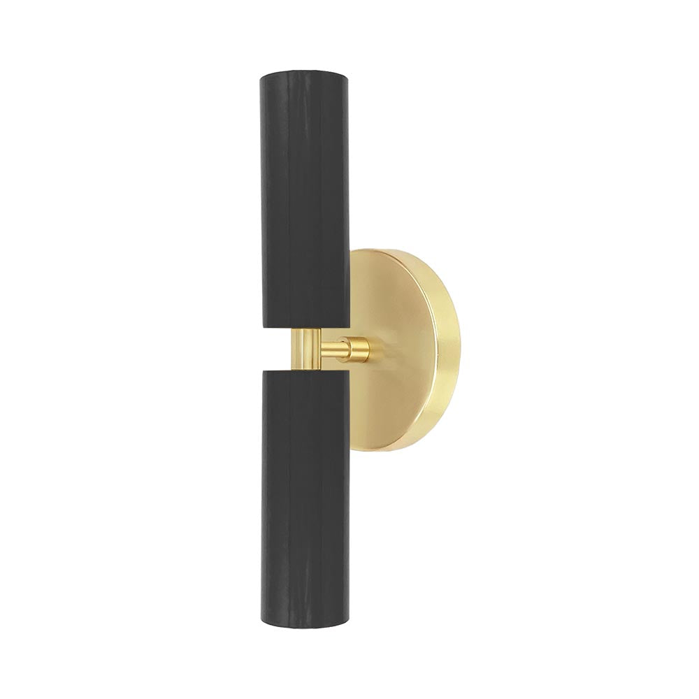 Brass and black color Ruler sconce Dutton Brown lighting