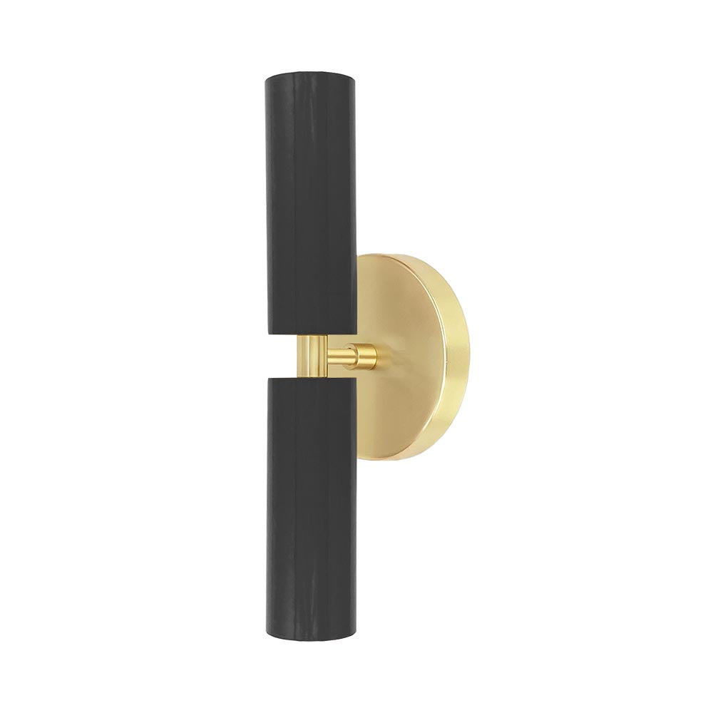 Brass and black color Ruler sconce Dutton Brown lighting