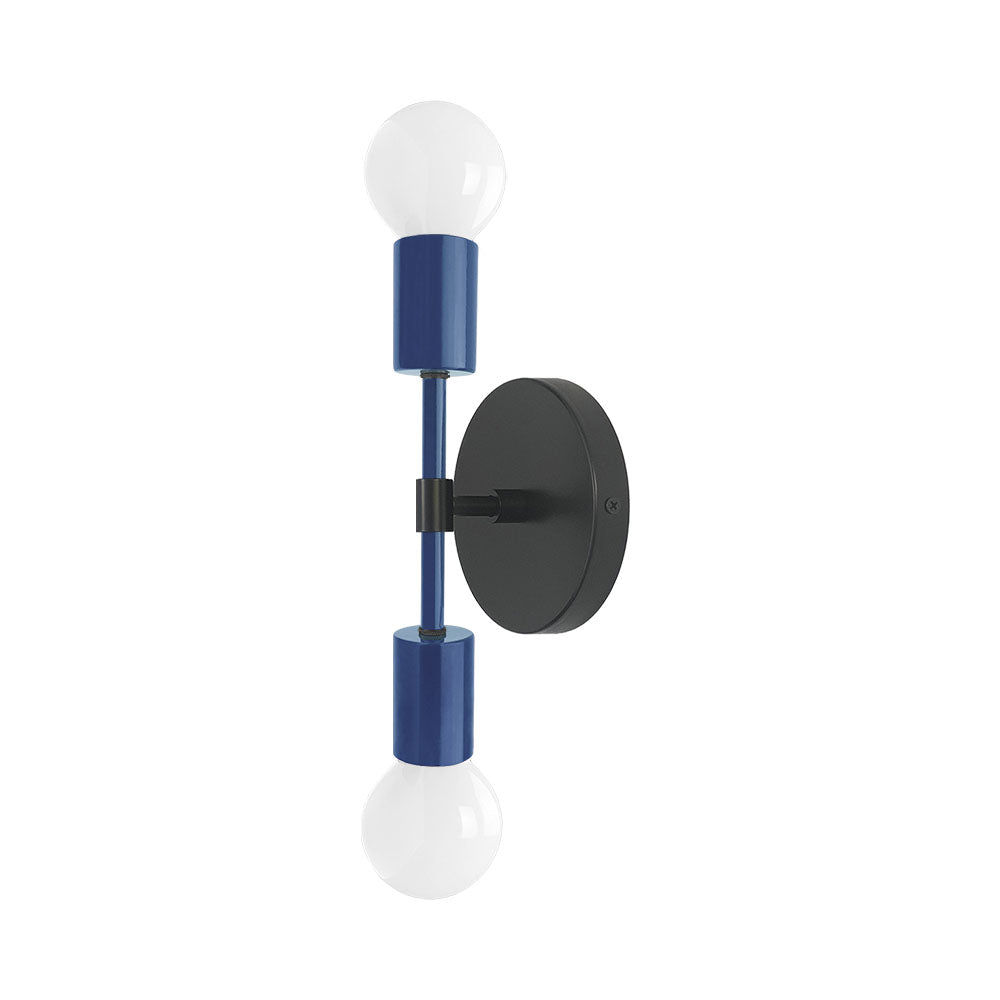 Black and cobalt color Scepter sconce 10" Dutton Brown lighting