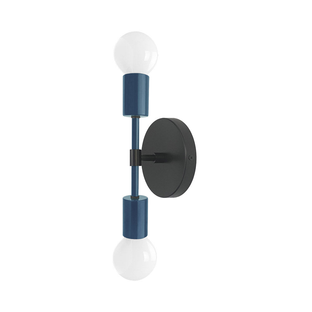 Black and slate blue color Scepter sconce 10" Dutton Brown lighting