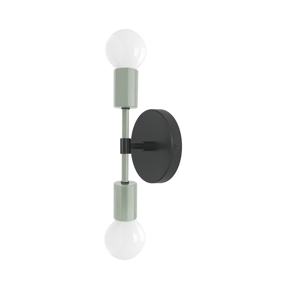 Black and bone color Scepter sconce 10" Dutton Brown lighting
