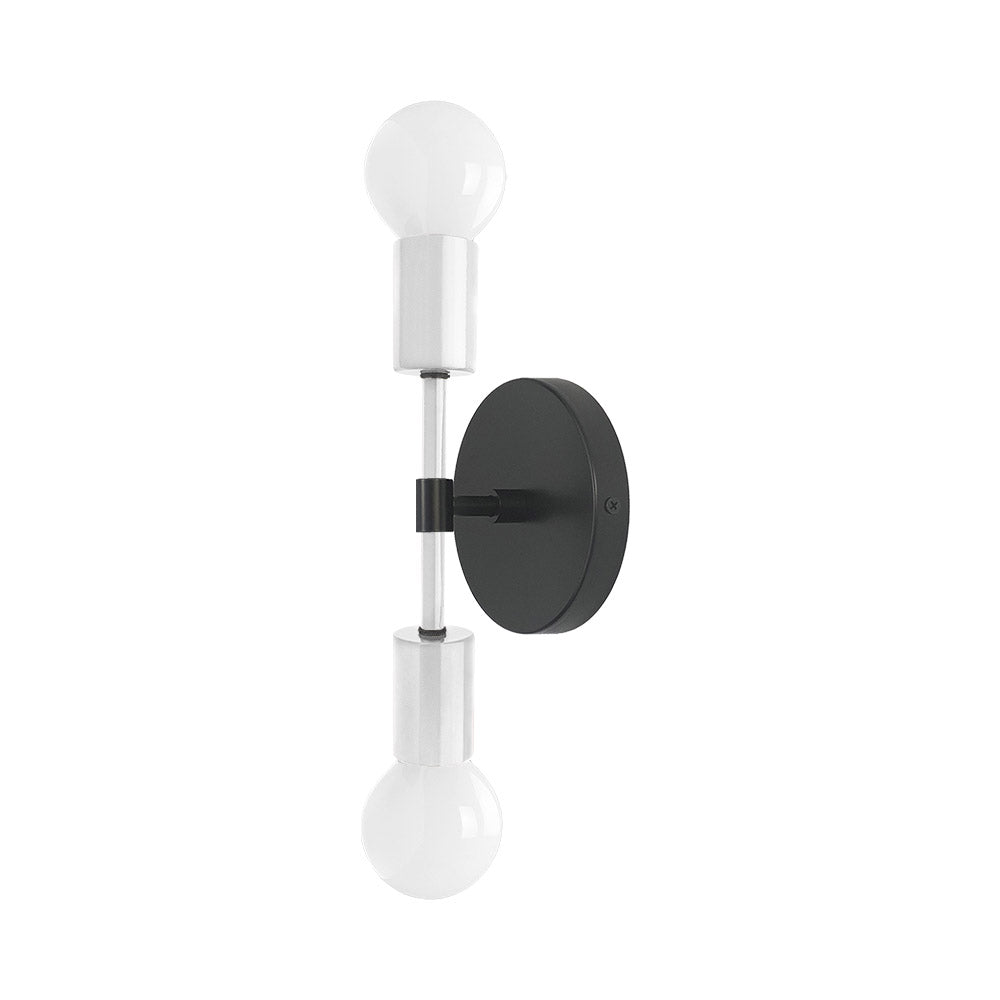 Black and white color Scepter sconce 10" Dutton Brown lighting