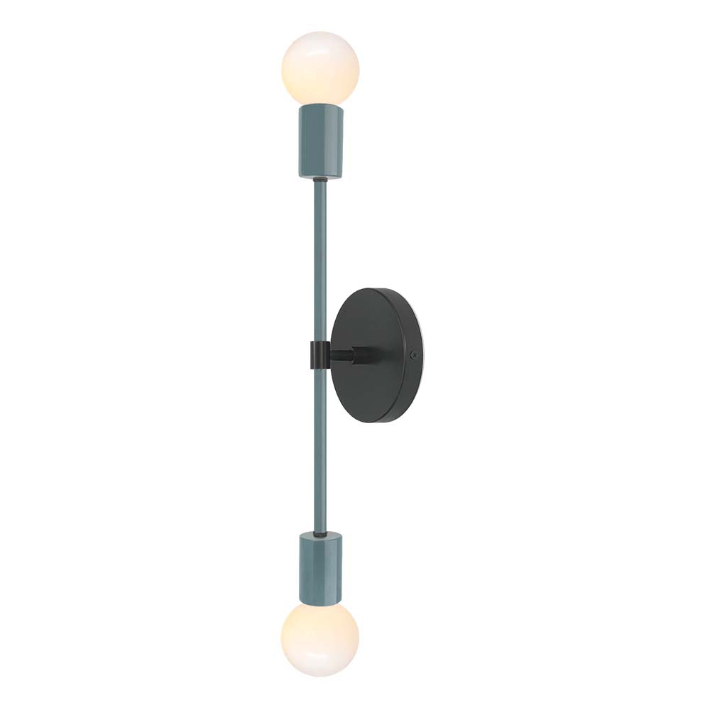 Black and lagoon color Scepter sconce 18" Dutton Brown lighting