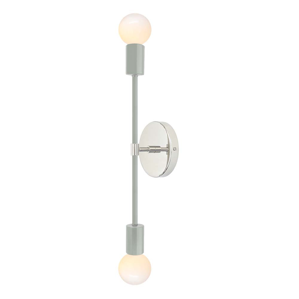 Nickel and spa color Scepter sconce 18" Dutton Brown lighting