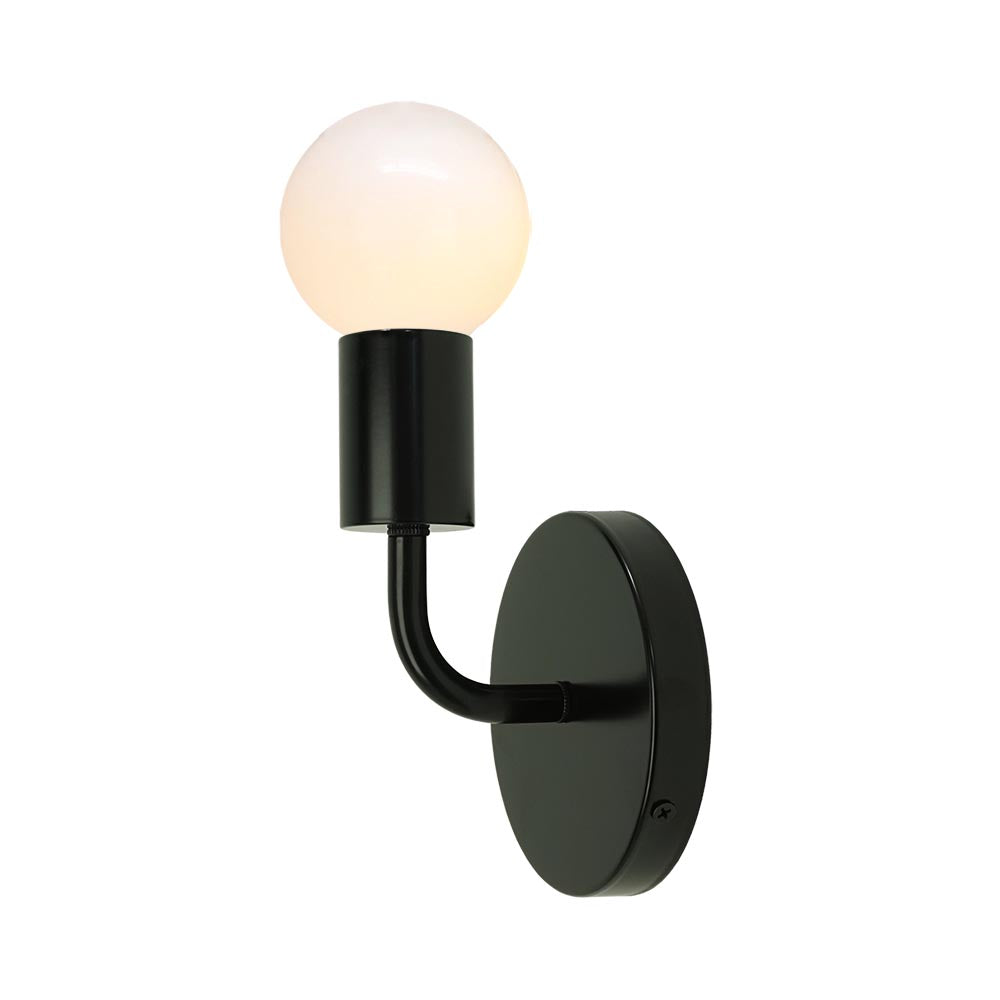 black snug sconce lighting dutton brown