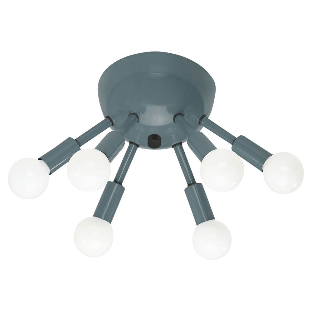 Black and lagoon color Sputnik flush mount Dutton Brown lighting