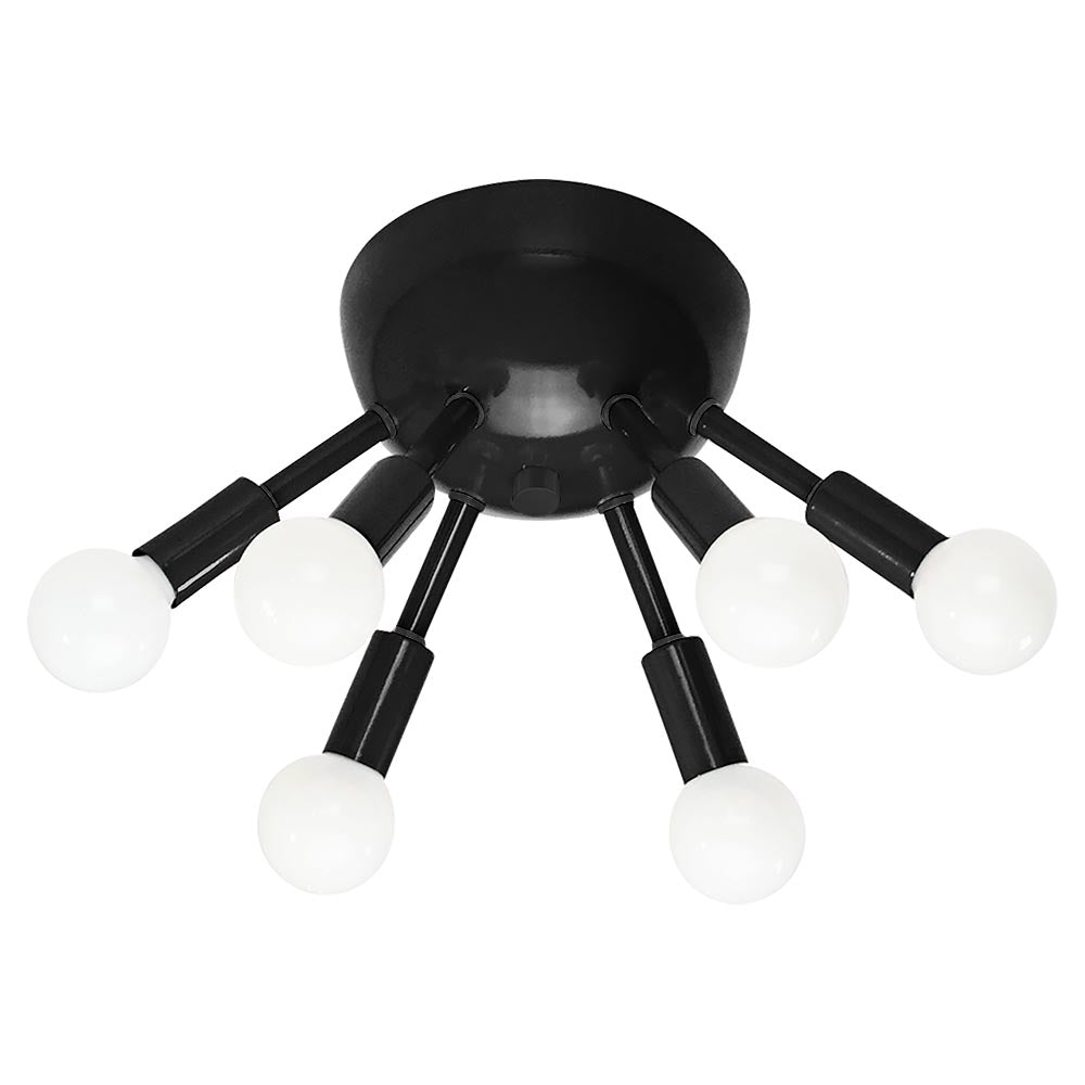 Black and black color Sputnik flush mount Dutton Brown lighting