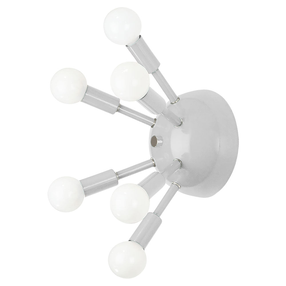Nickel and chalk color Sputnik sconce Dutton Brown lighting