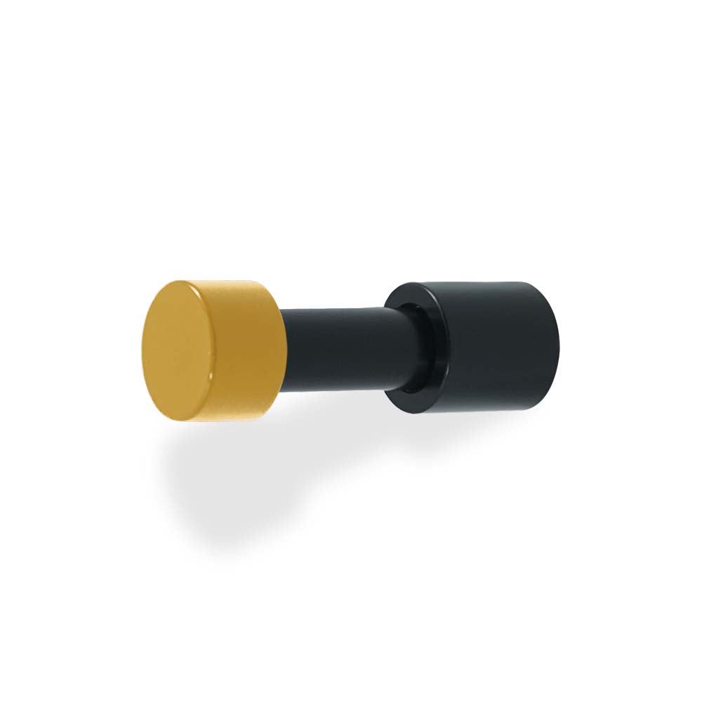 Black and ochre color Stud hook Dutton Brown hardware