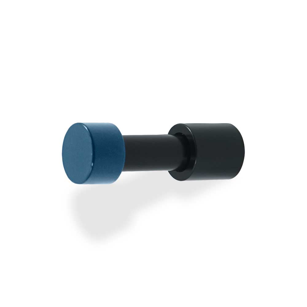 Black and slate blue color Stud hook Dutton Brown hardware