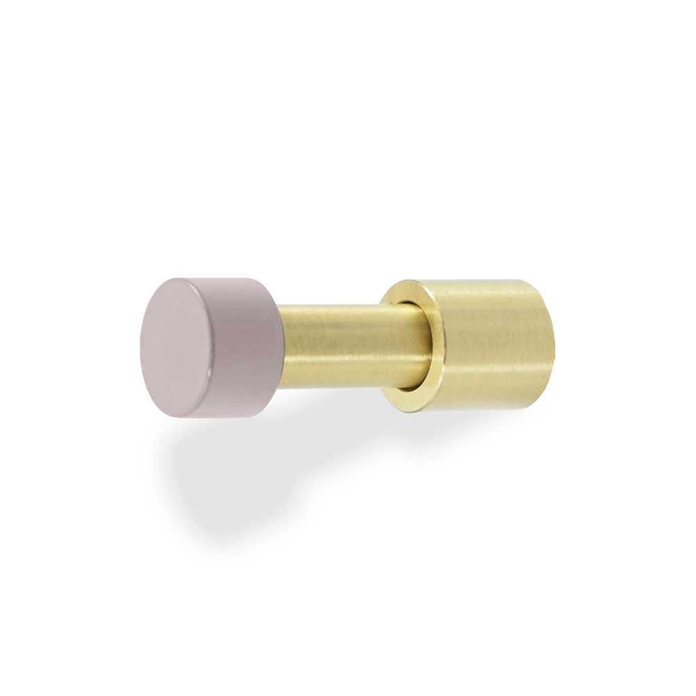 Brass and barely color Stud hook Dutton Brown hardware