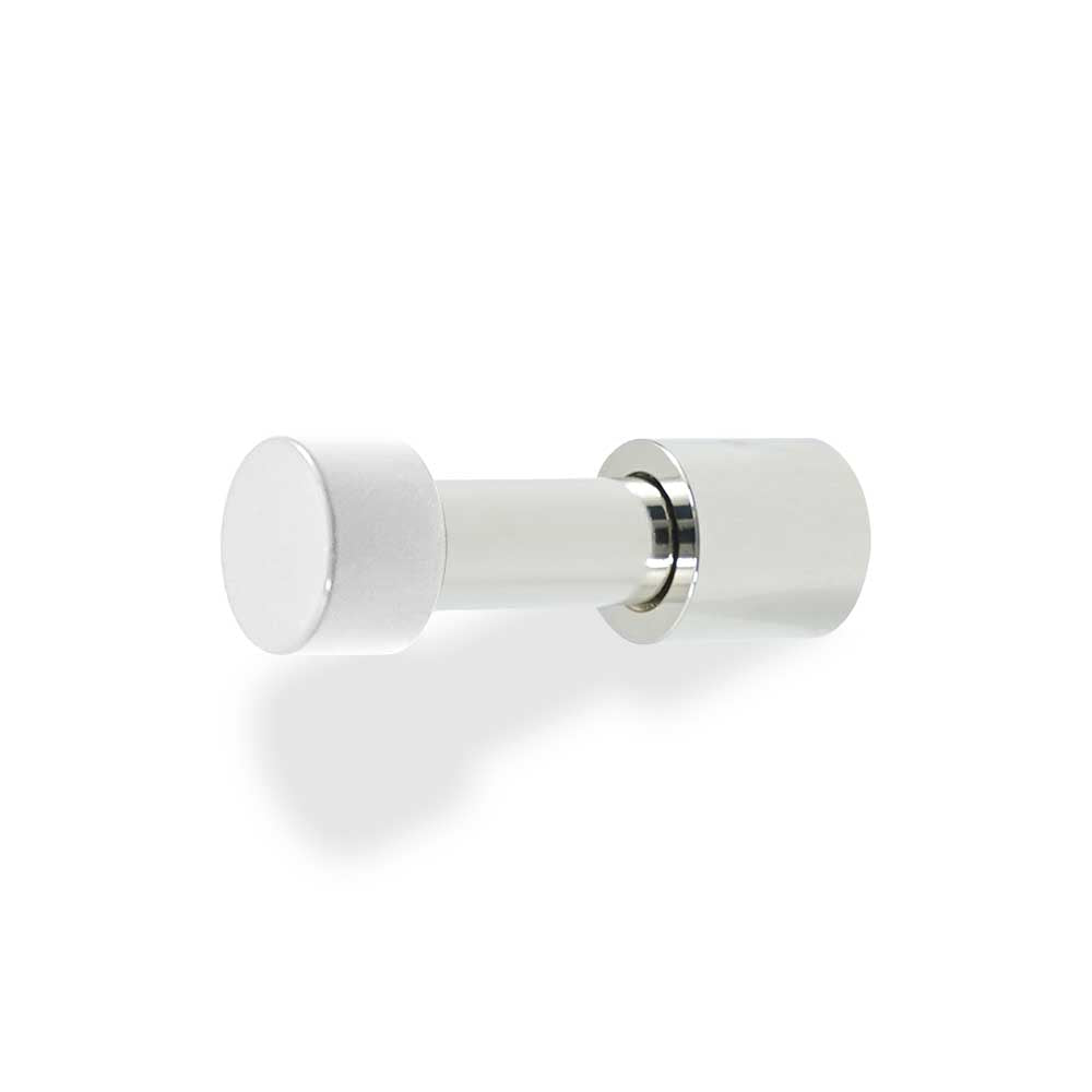 Nickel and white color Stud hook Dutton Brown hardware