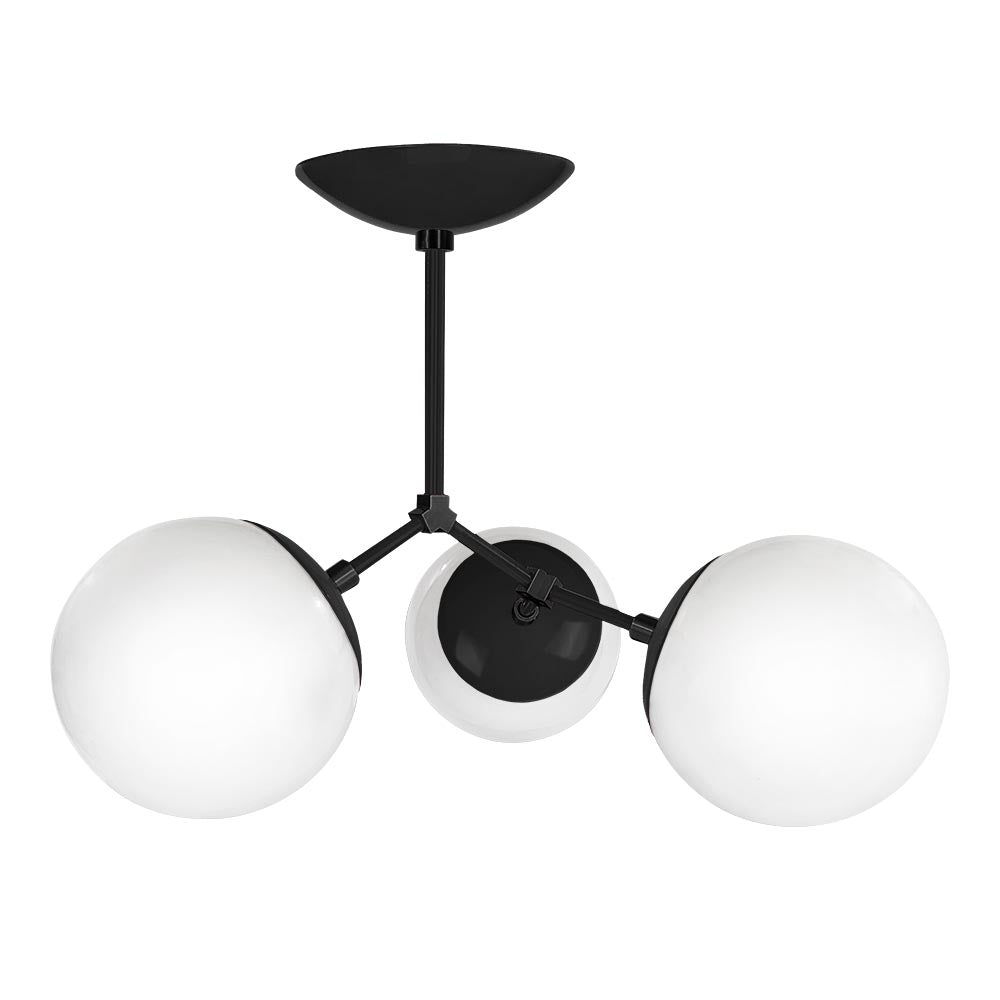 Black and black color color Supreme flush mount Dutton Brown lighting