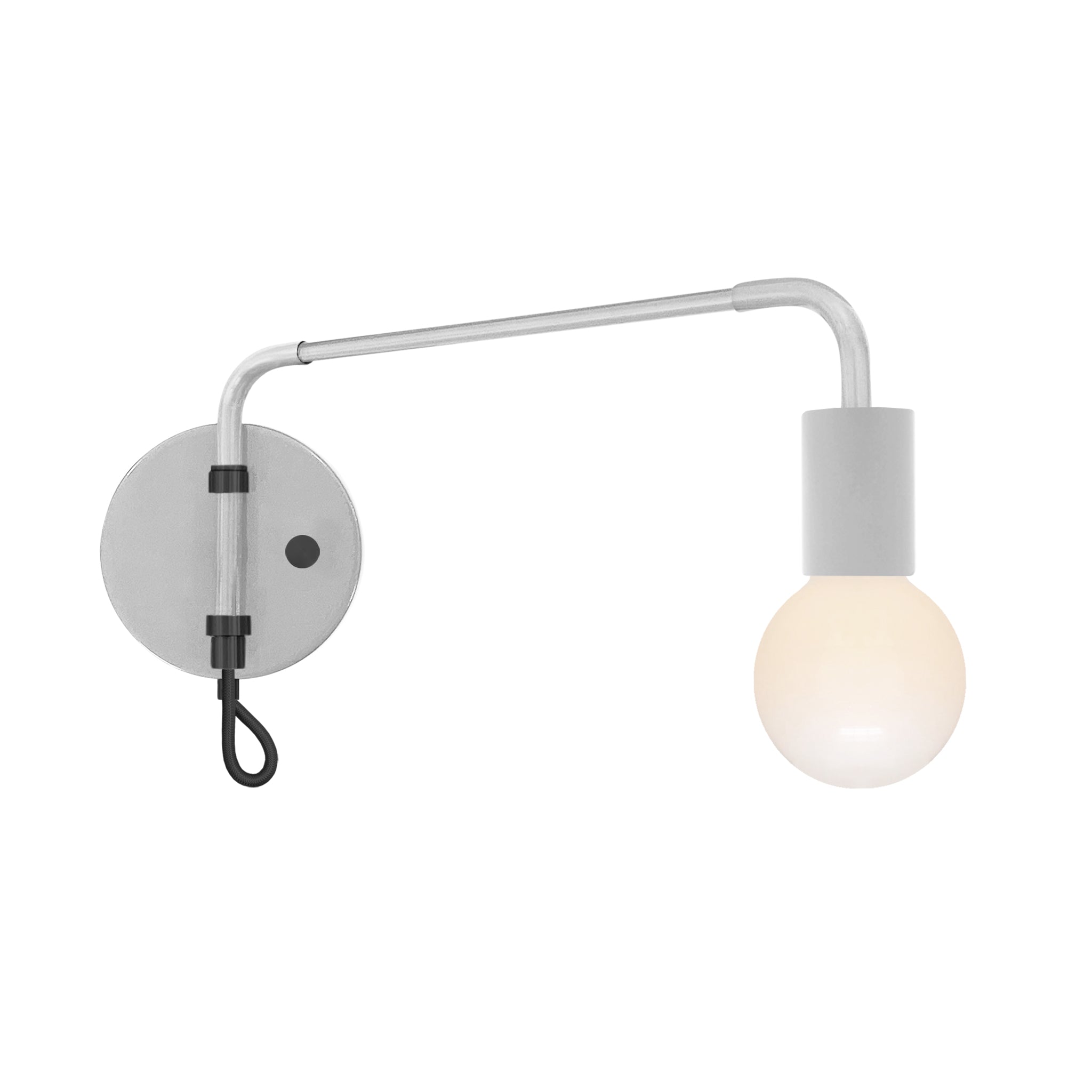 Black and chalk color Sway sconce Dutton Brown lighting