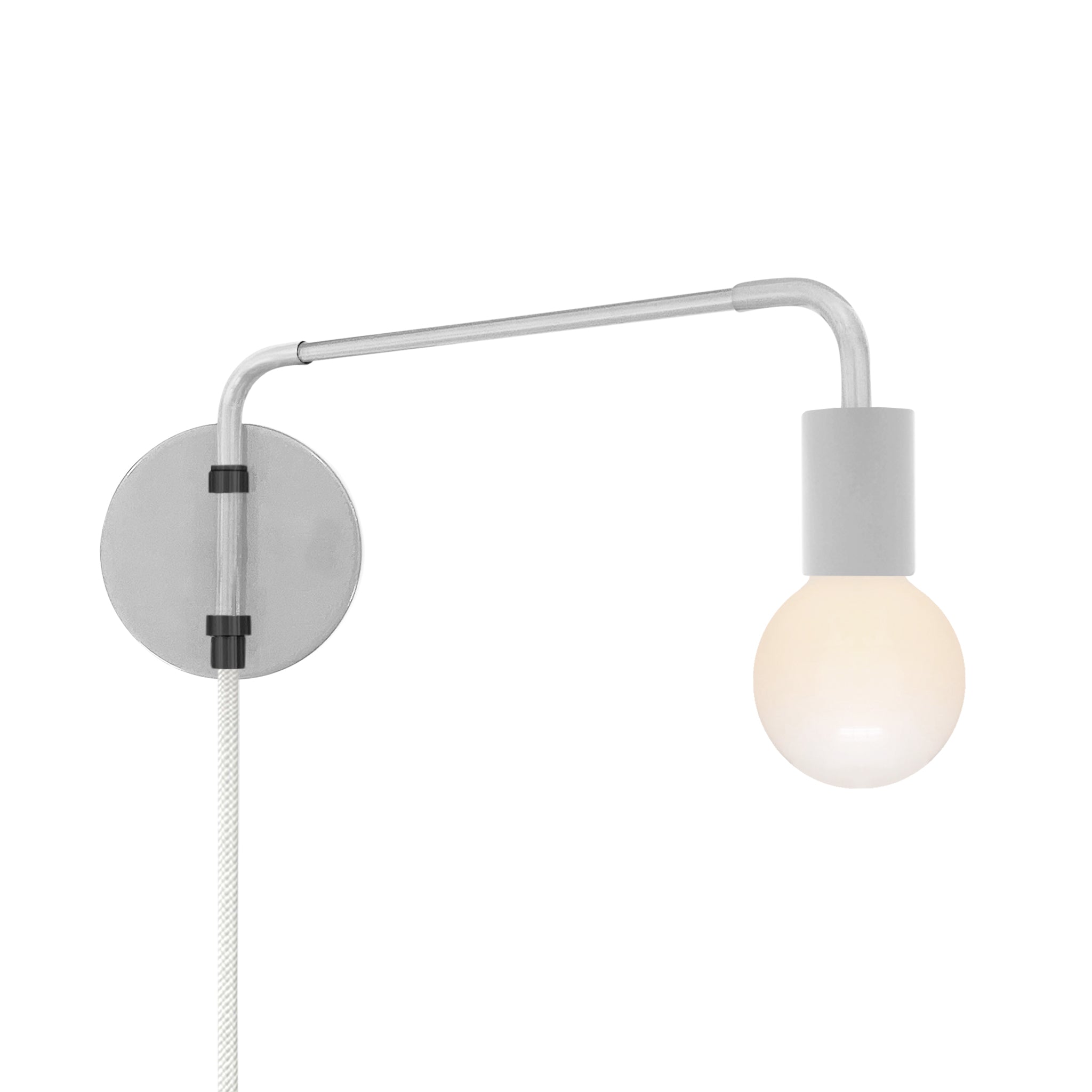 Black and chalk color Sway plug-in sconce Dutton Brown lighting