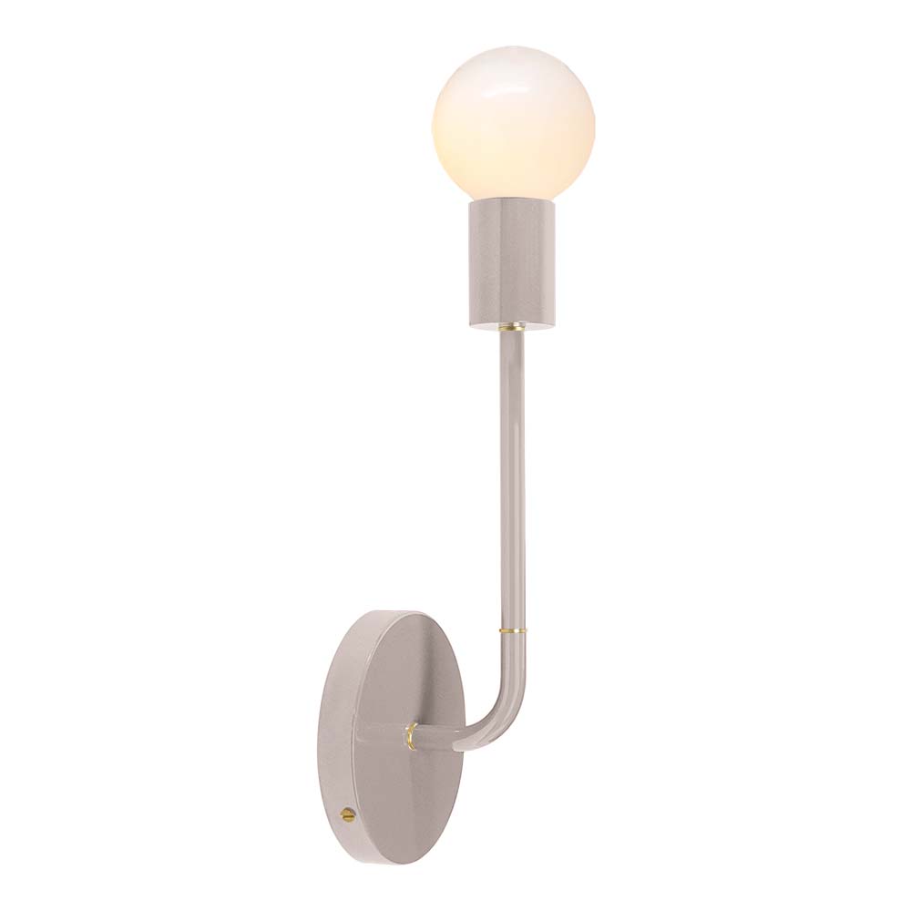 Brass and barely color Tall Snug sconce Dutton Brown lighting
