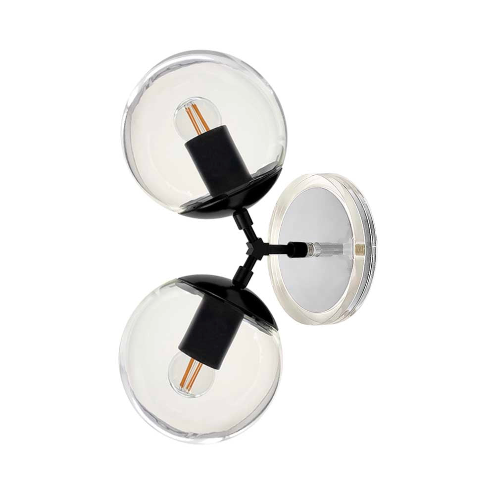 Black and chalk color Visage sconce 6" Dutton Brown lighting