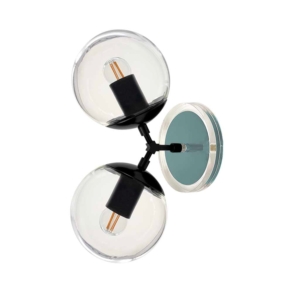 Black and lagoon color Visage sconce 6" Dutton Brown lighting