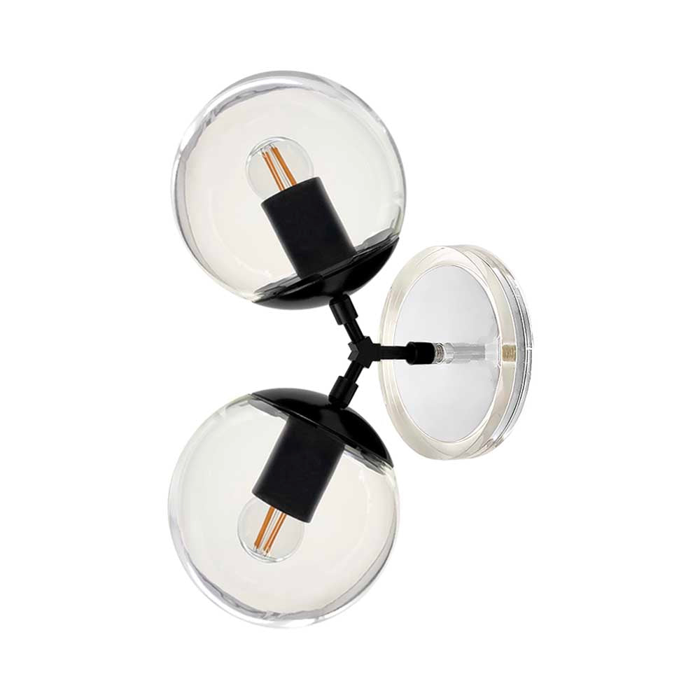 Black and white color Visage sconce 6" Dutton Brown lighting