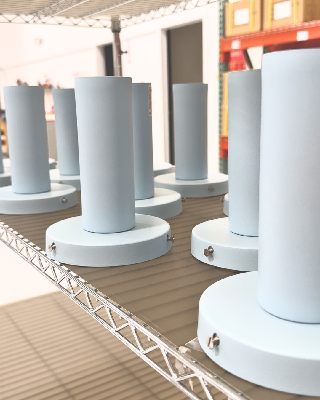 Custom blue flush mounts