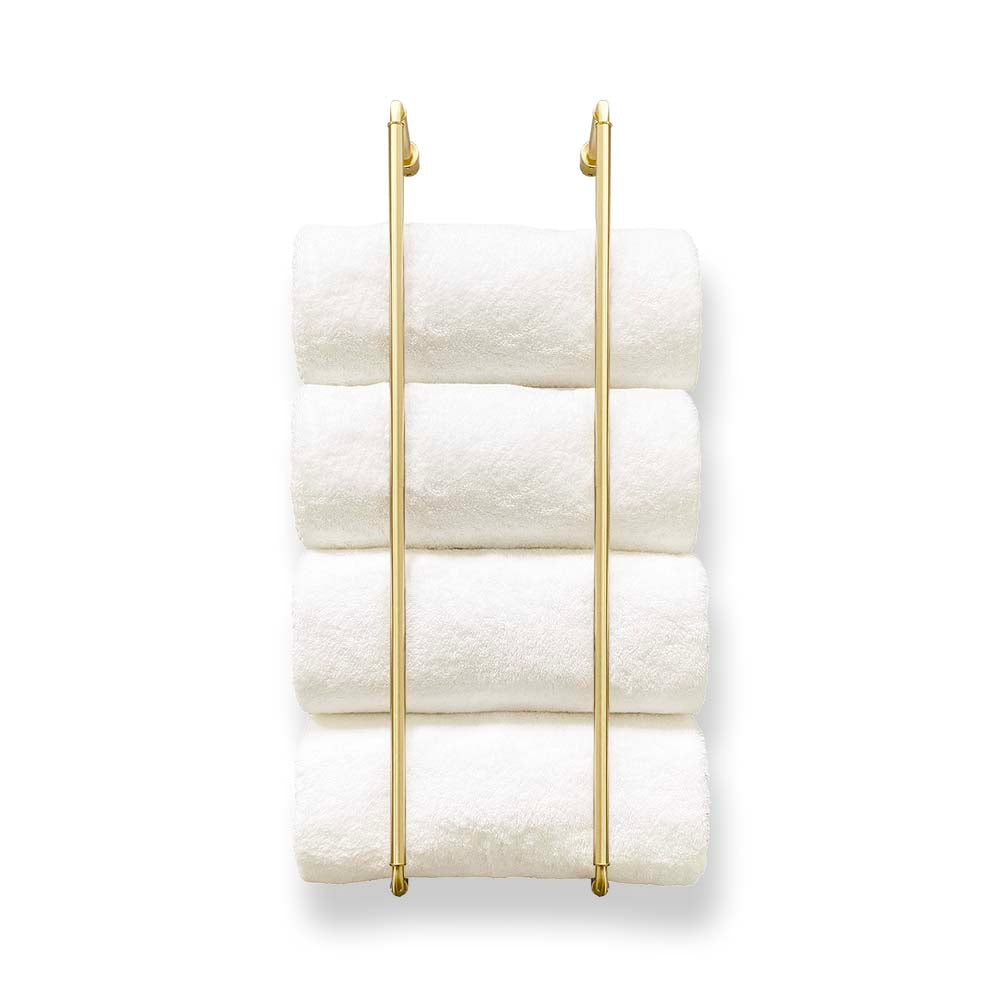 brass Throne towel rack 24" hardware Dutton Brown