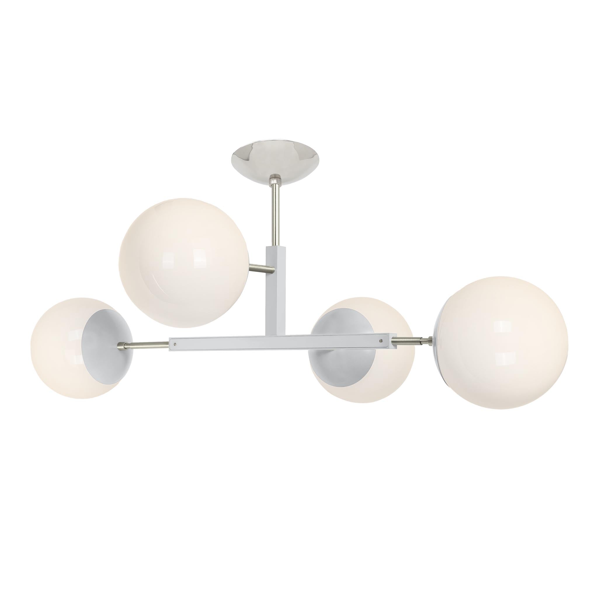 nickel and chalk color Big Status flush mount Dutton Brown lighting