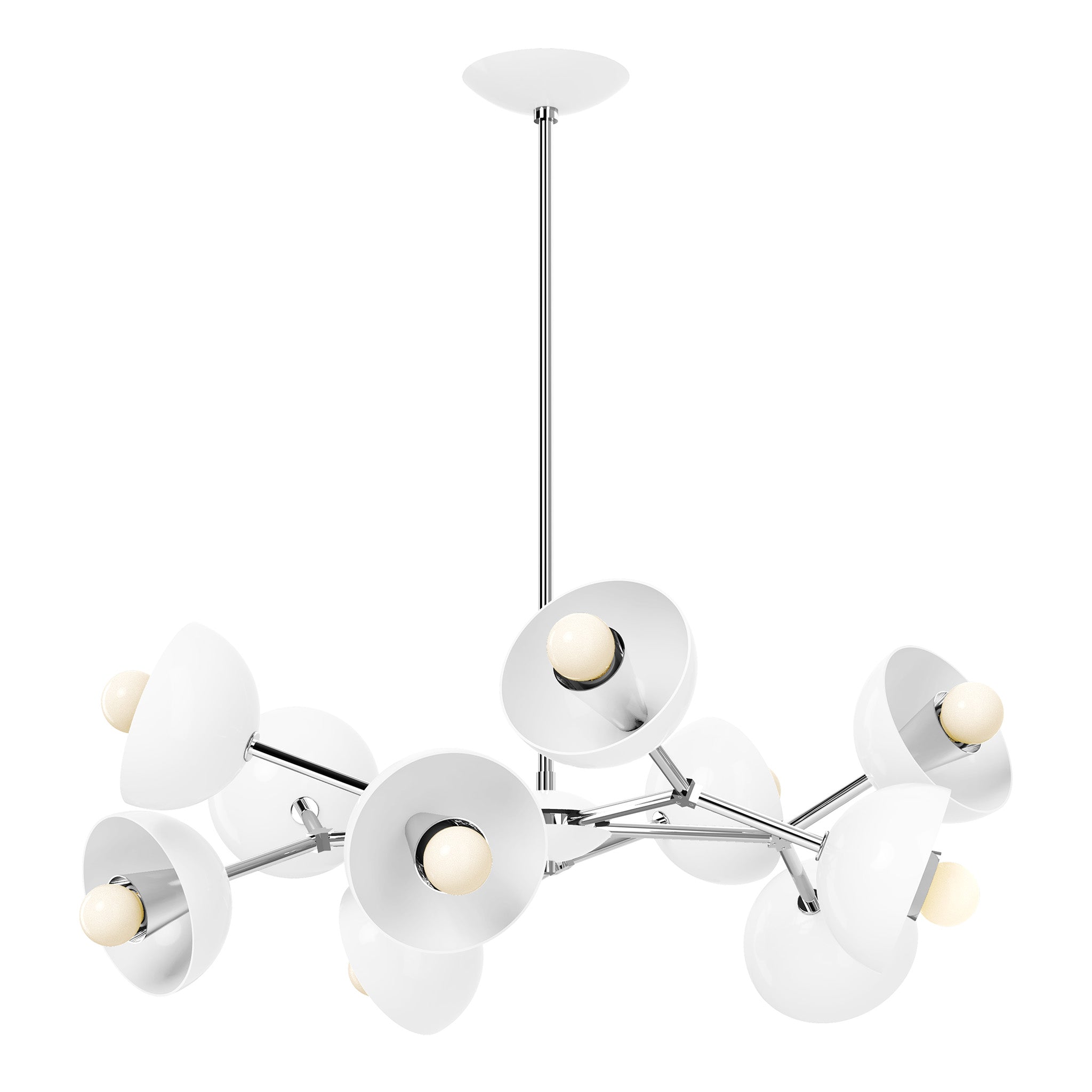 nickel white color alegria chandelier 30" dutton brown lighting
