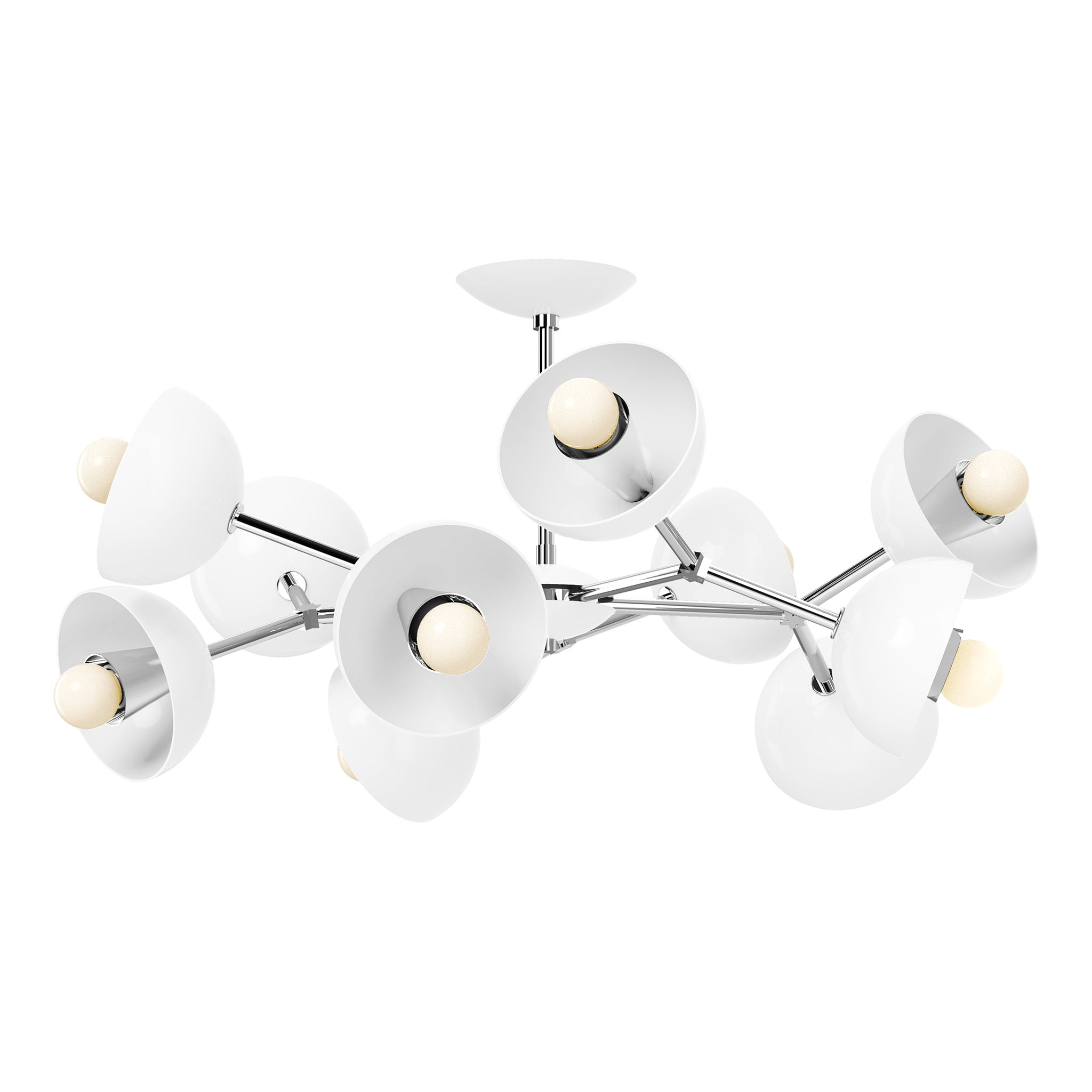 nickel white color alegria flush mount 30" dutton brown lighting