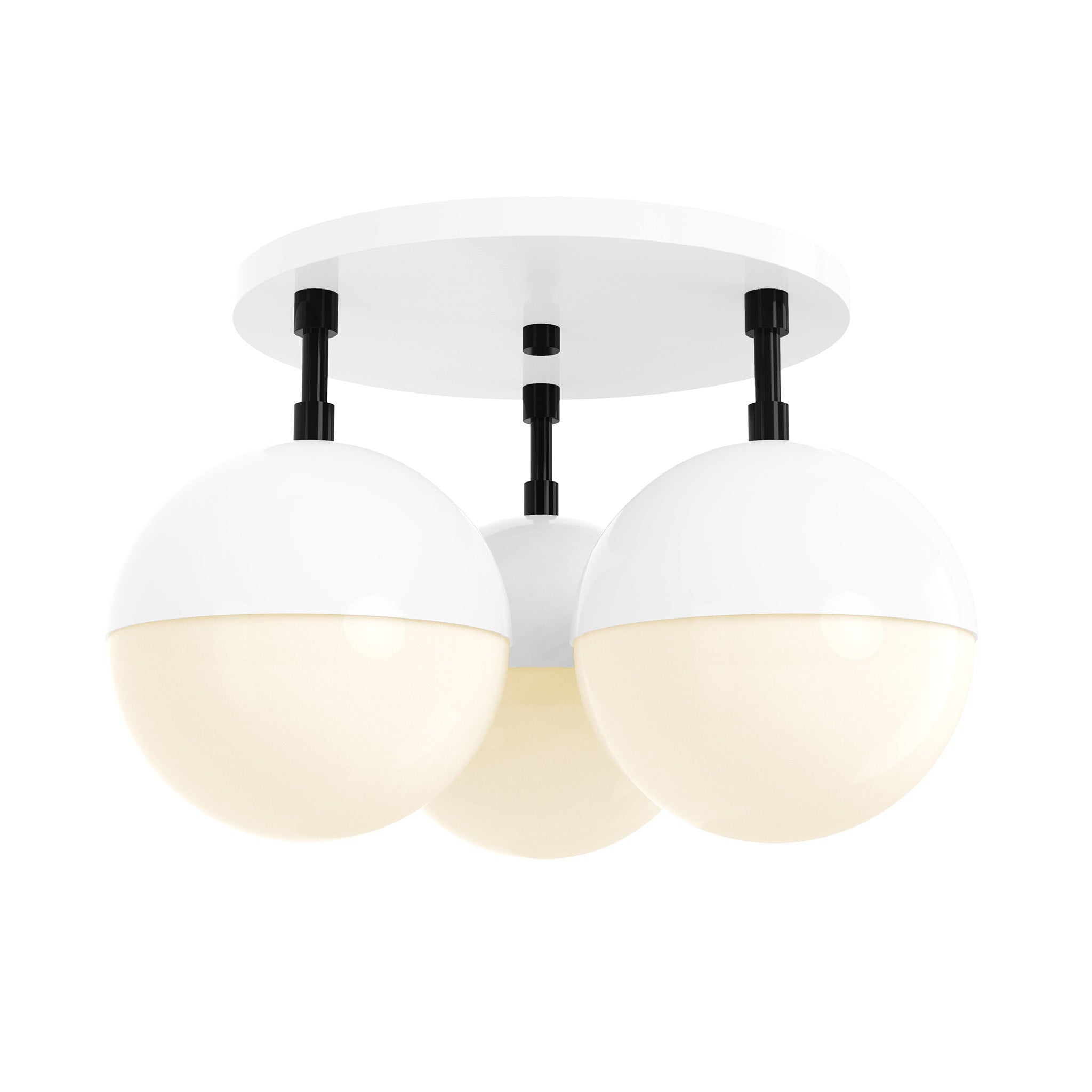 black white color ballsy flush mount dutton brown lighting