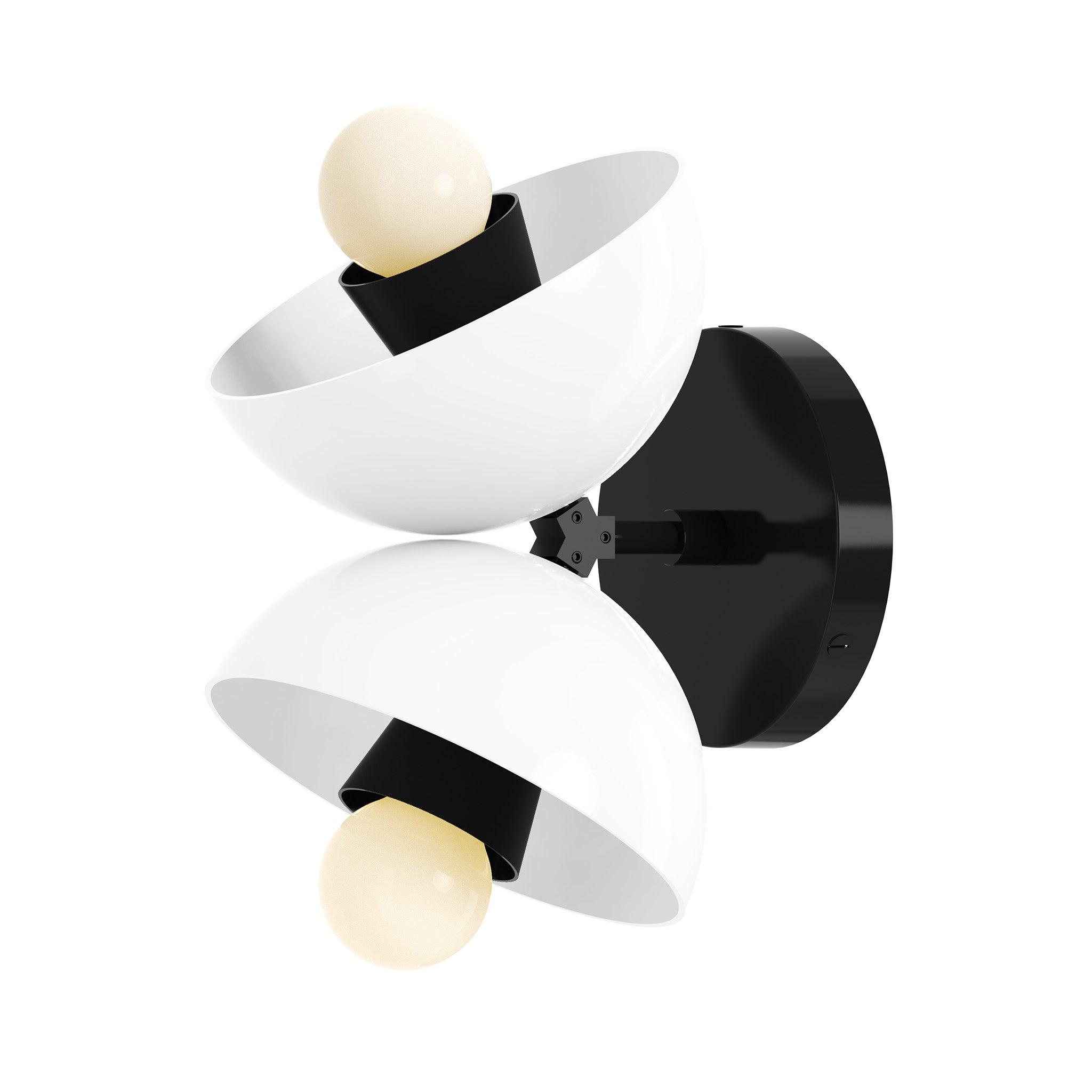 black white color beso sconce dutton brown lighting