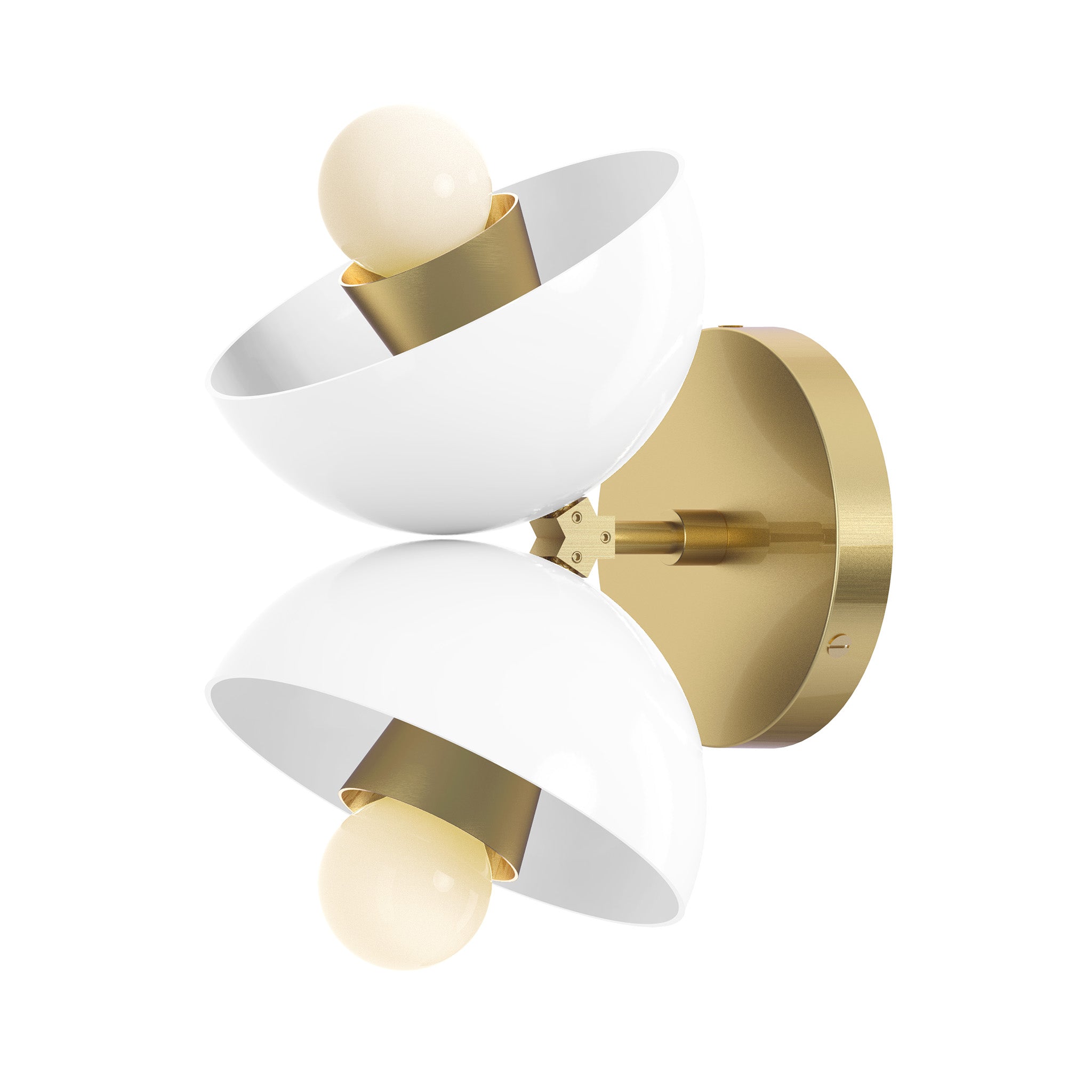 brass white color beso sconce dutton brown lighting