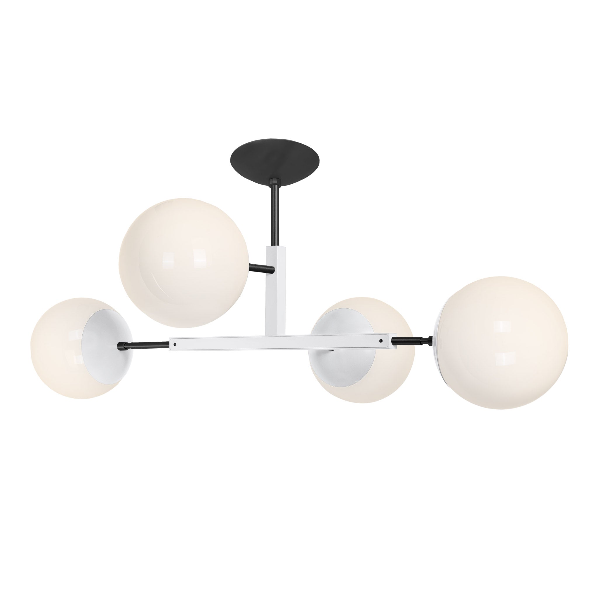 Black and white color Big Status flush mount Dutton Brown lighting
