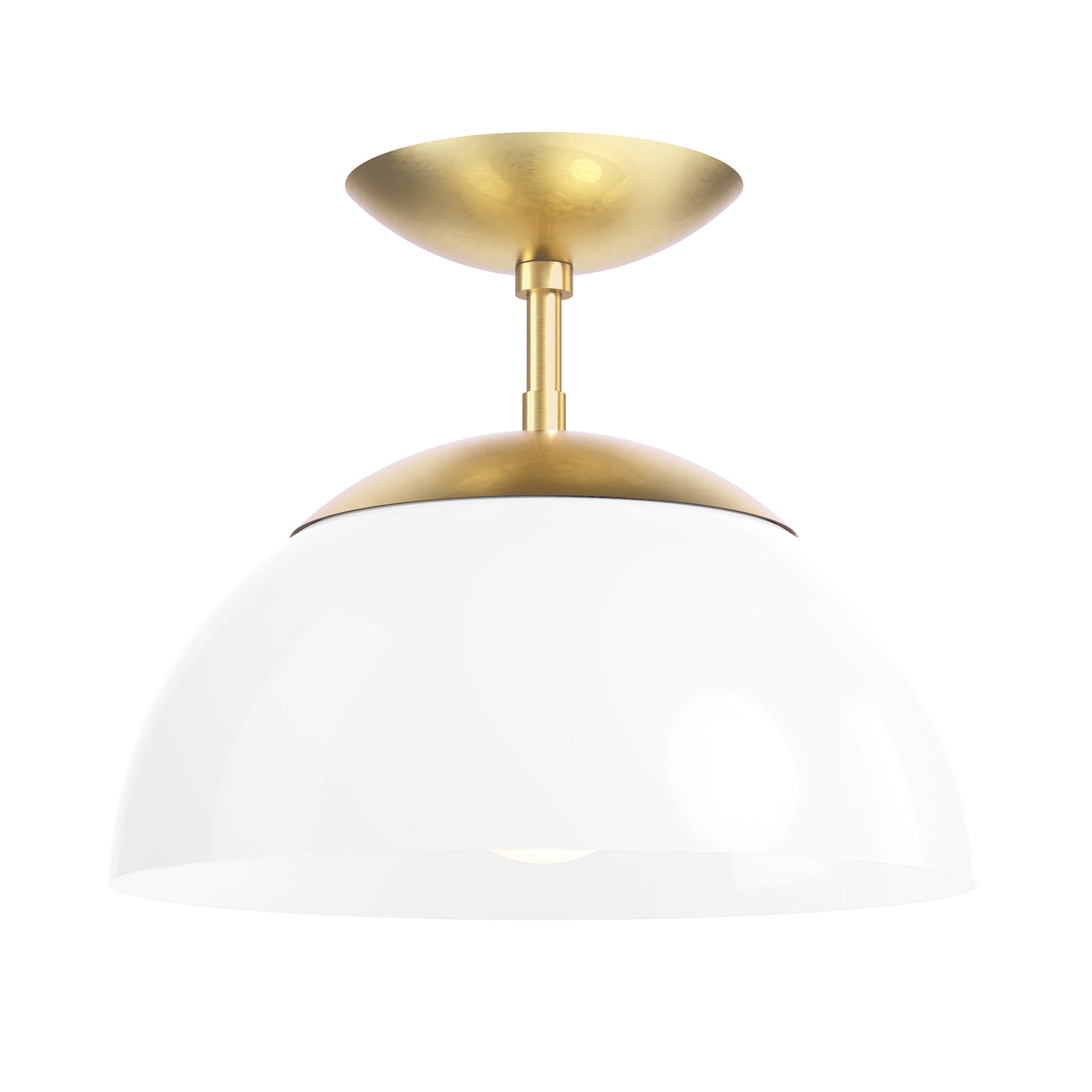 brass white color cadbury flush mount 12" dutton brown lighting