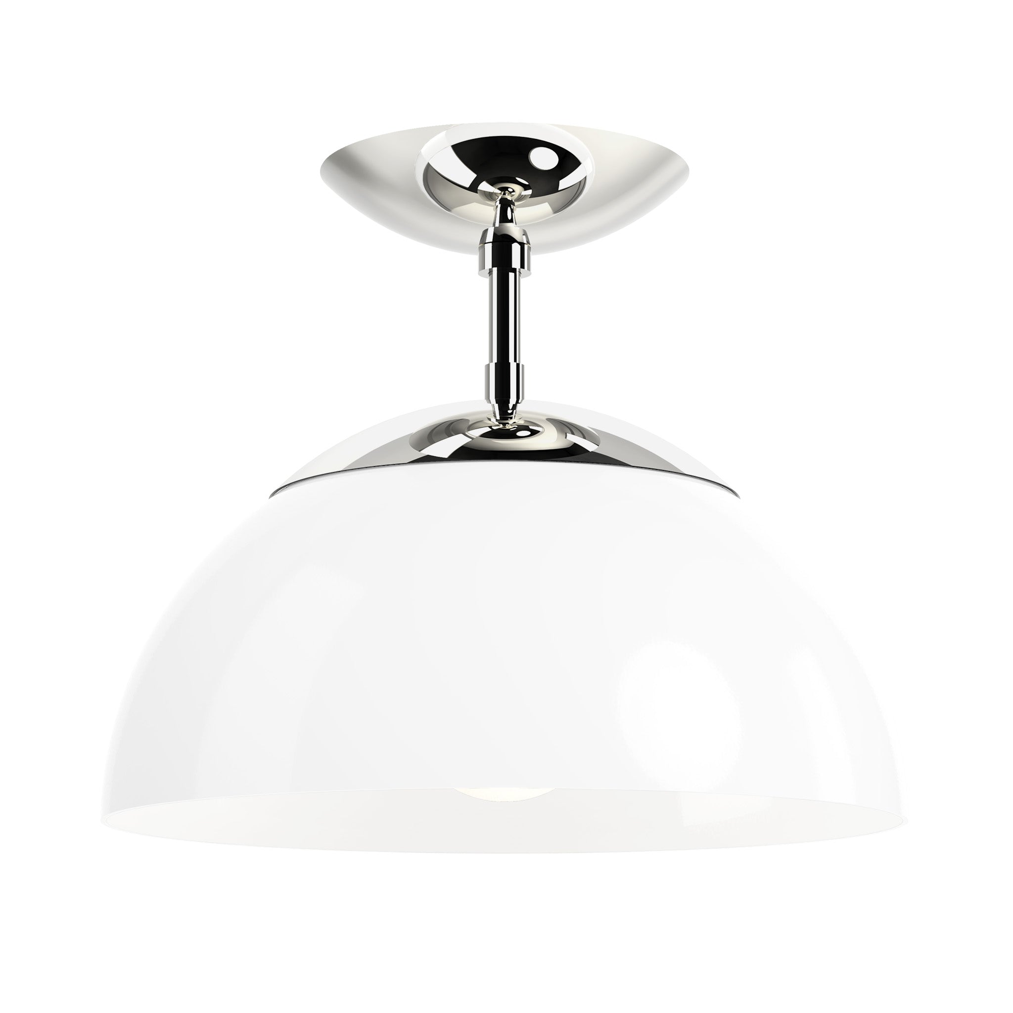 nickel white color cadbury flush mount 12" dutton brown lighting
