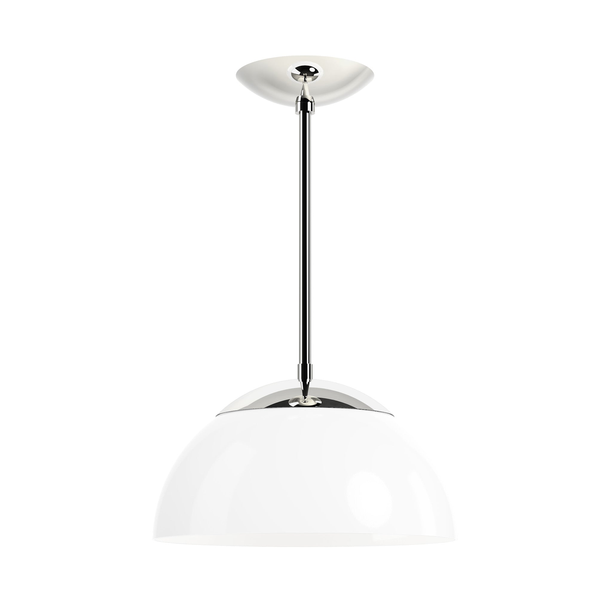 nickel white color cadbury pendant 12" dutton brown lighting